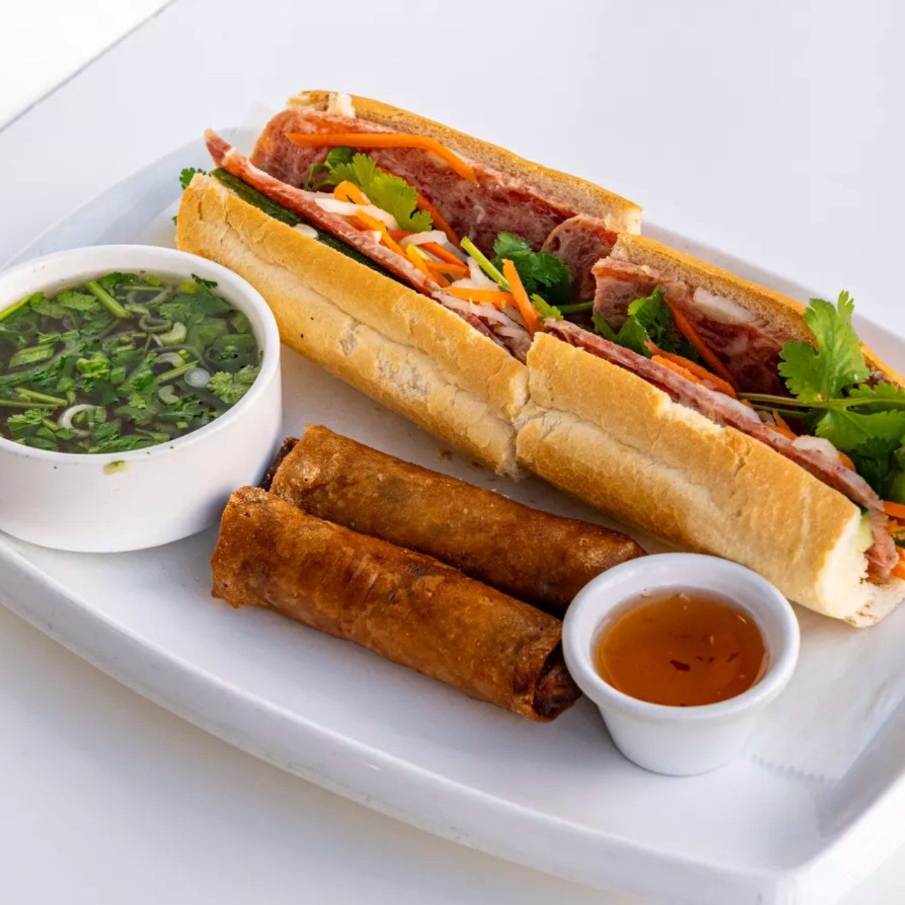 Grilled Chicken, Beef, or Pork / Thịt Nướng Sandwich Platters.