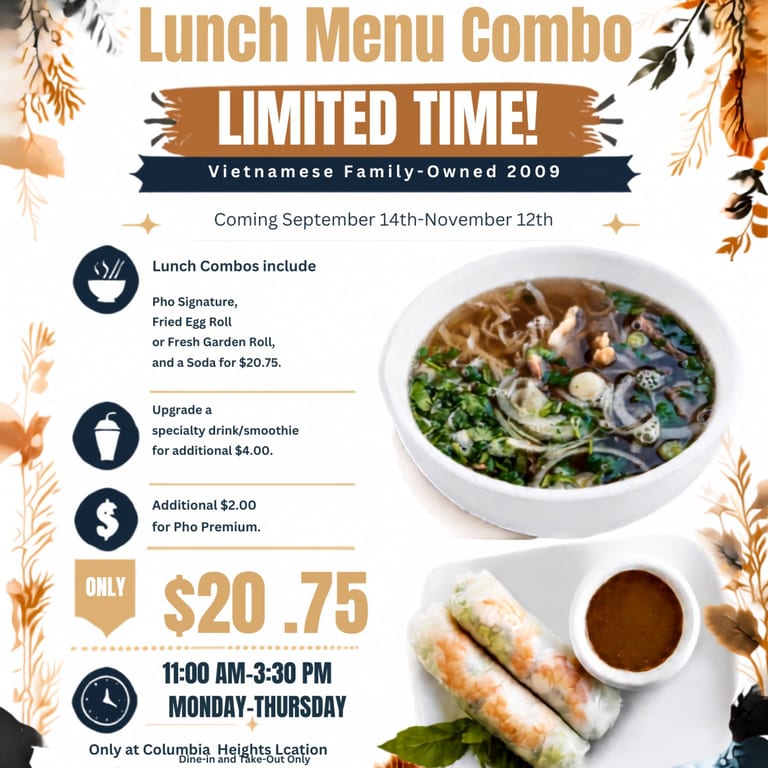 Bring New Lunch Menu Combo